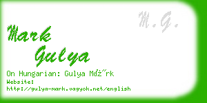 mark gulya business card